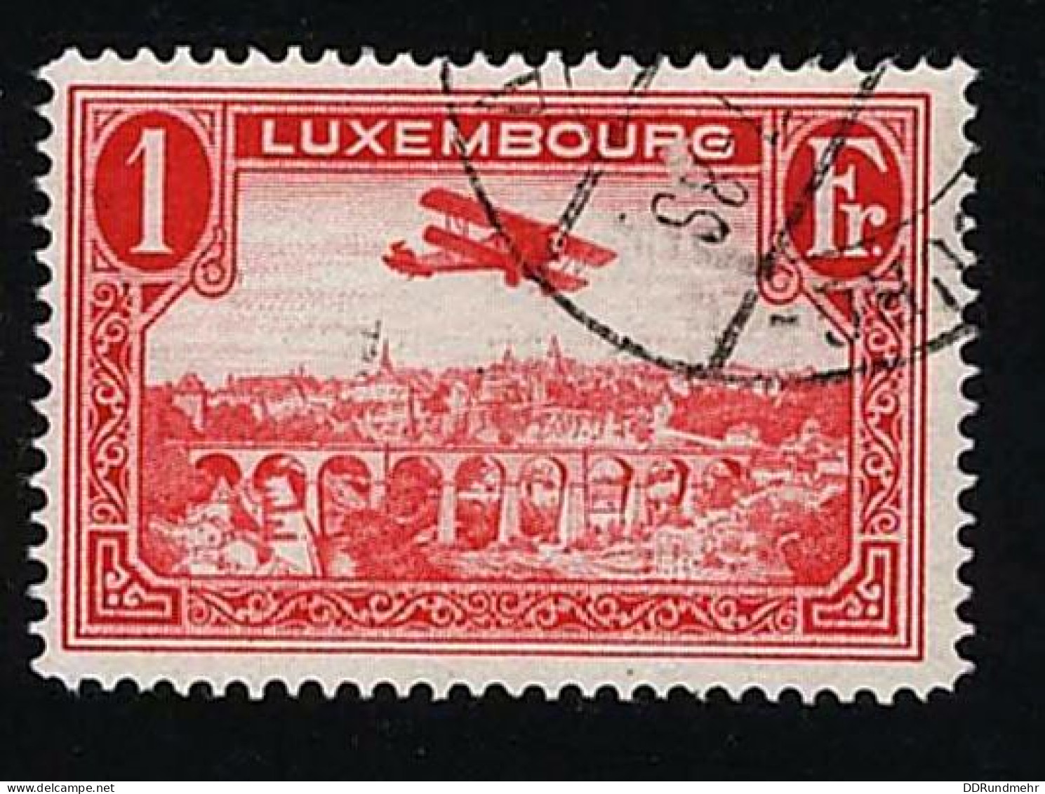 1931 Biplane  Michel LU 235 Stamp Number LU C3 Yvert Et Tellier LU PA3 Stanley Gibbons LU 298 Used - Gebraucht