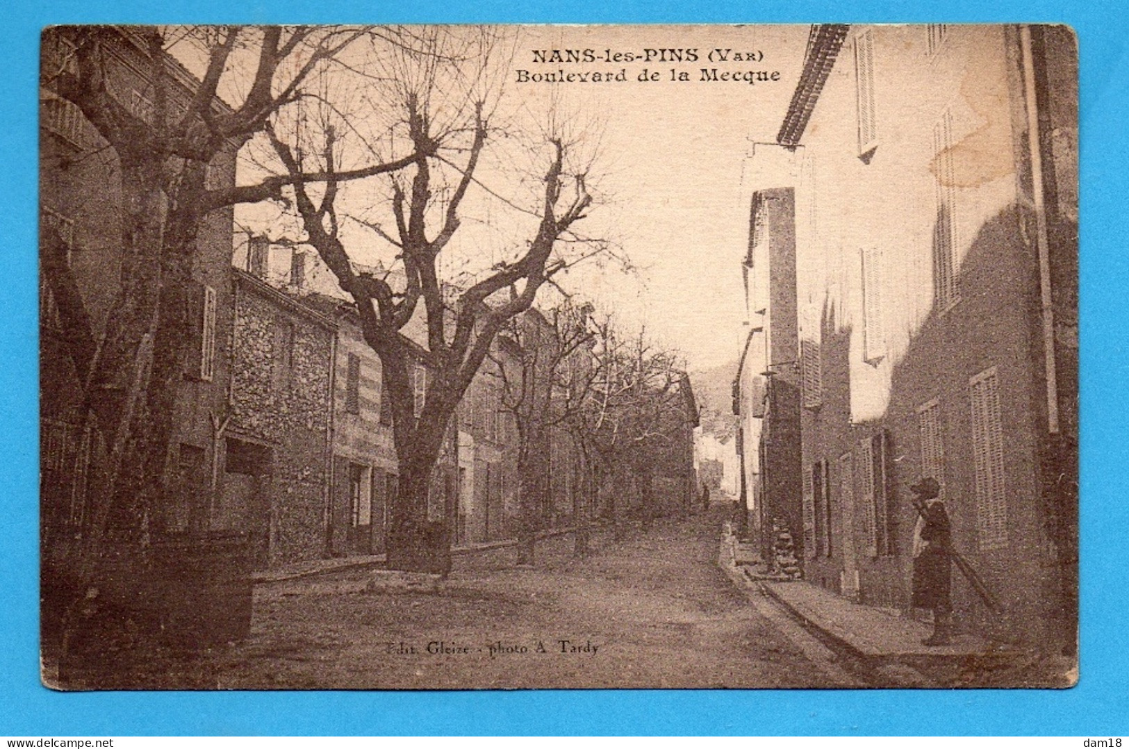 NANS LES PINS (83) BOULEVARD DE LA MECQUE 1935 PHOTOS R/V - Nans-les-Pins