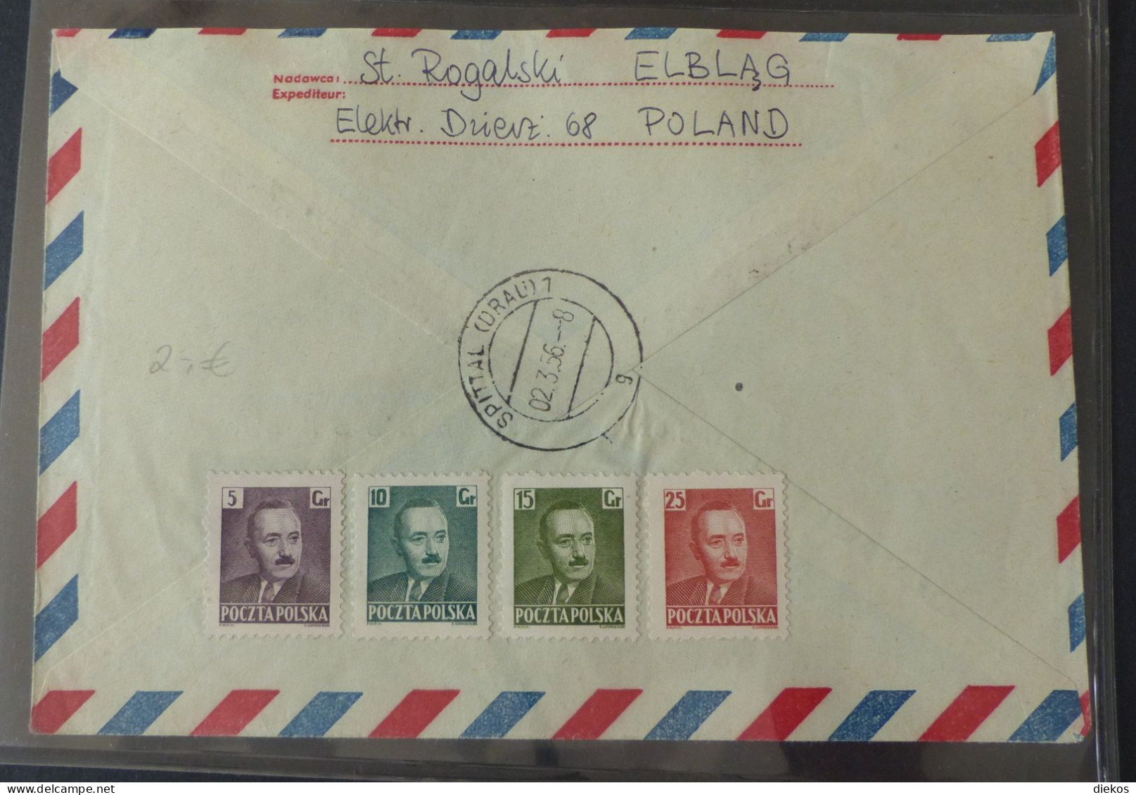 Polska Air Letter 1956   #cover5660 - Flugzeuge