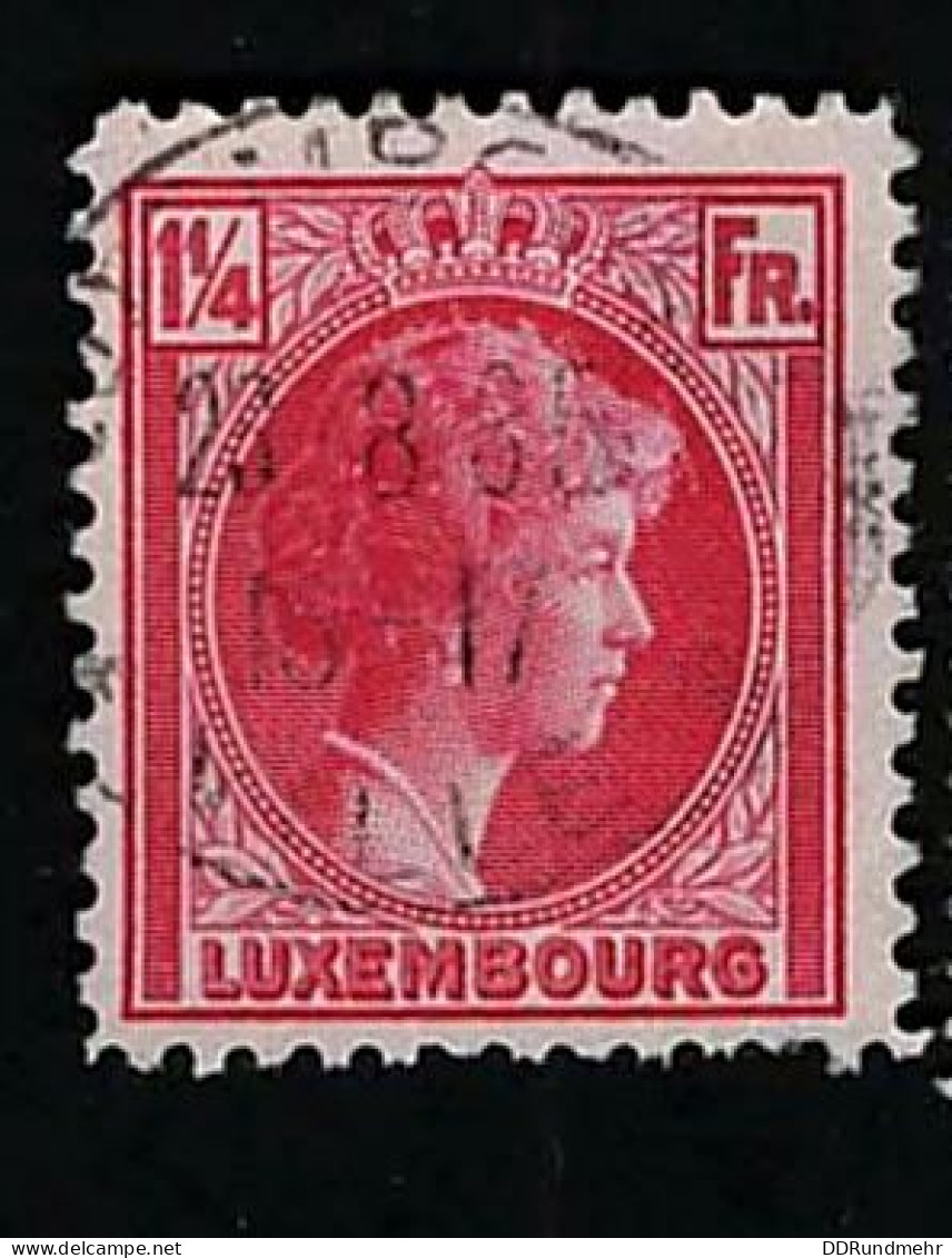 1934 Charlotte Michel LU 257 Stamp Number LU 183 Yvert Et Tellier LU 250 Stanley Gibbons LU 255c Used - 1926-39 Charlotte Right-hand Side