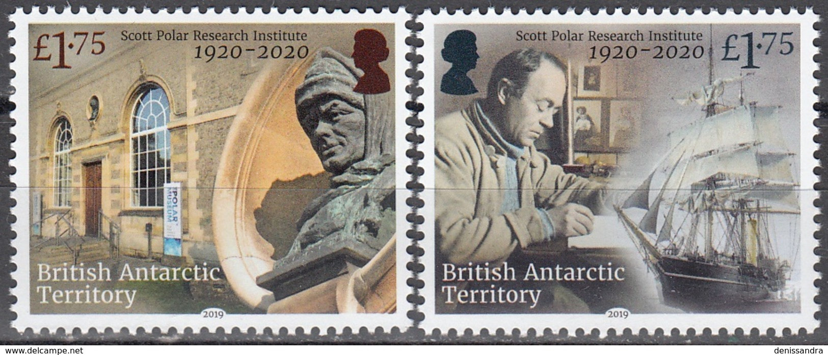 British Antarctic Territory 2019 100 Ans Institut De Recherche Polaire Scott Neuf ** - Ongebruikt