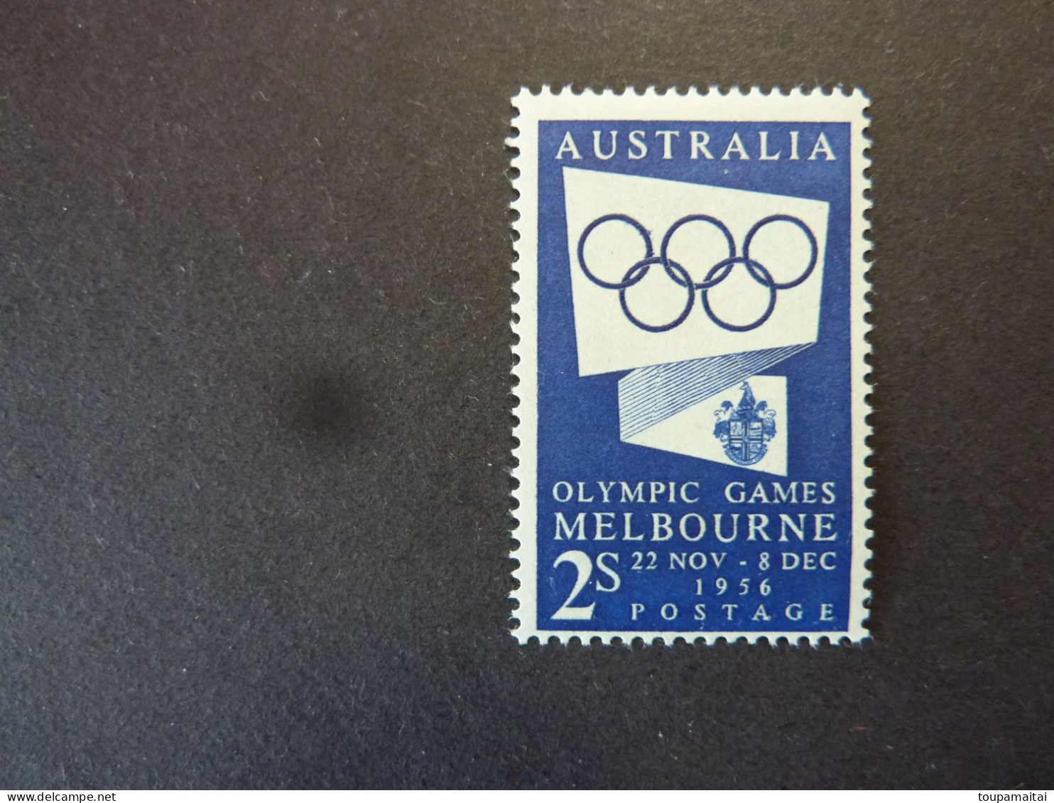 AUSTRALIE, Année 1954-55, J.O. Melbourne 1956, YT N° 215 Neuf MH* (cote 4.50 EUR) - Neufs