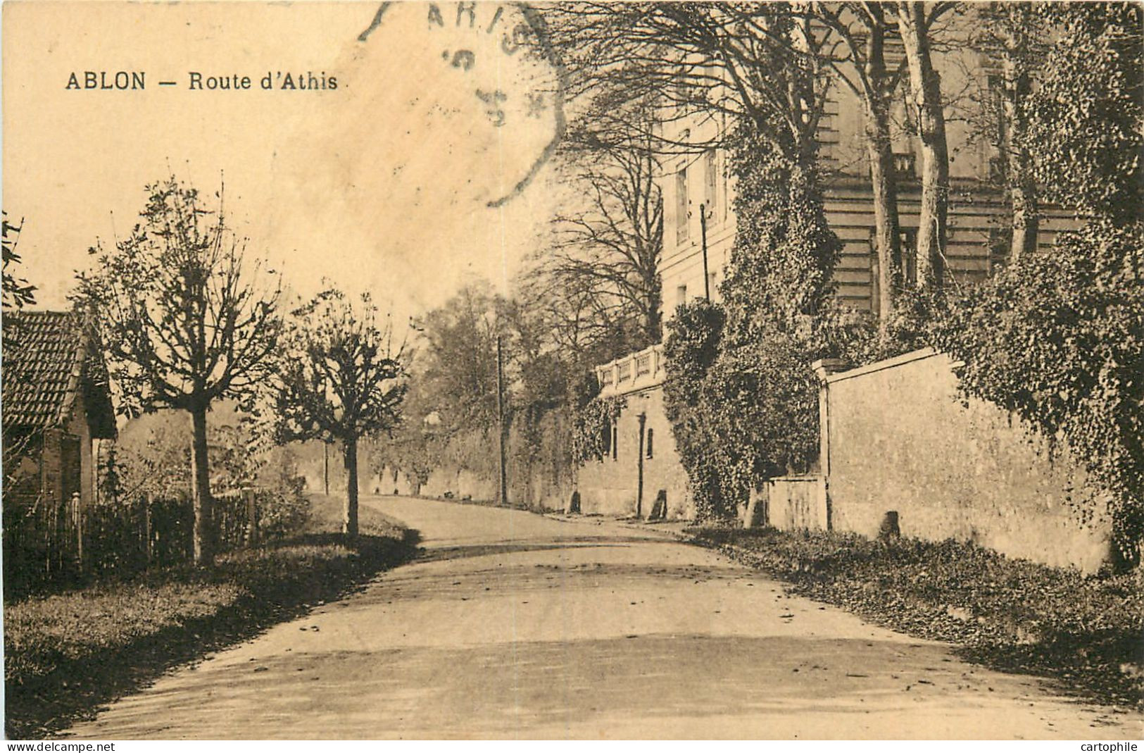 94 - ABLON - Route D'Athis - Carte Taxée 30cts - Ablon Sur Seine