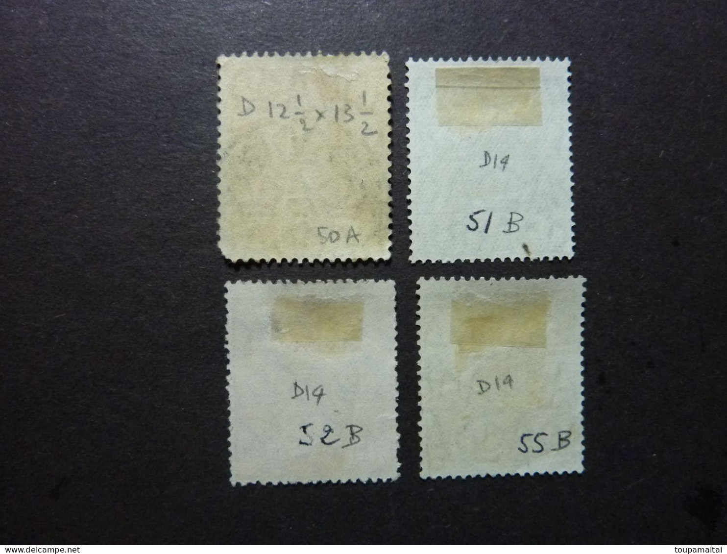 AUSTRALIE, Année 1926-28, YT N° 50A - 51B - 52B - 55B, Oblitérés (cote 45 EUR) - Used Stamps