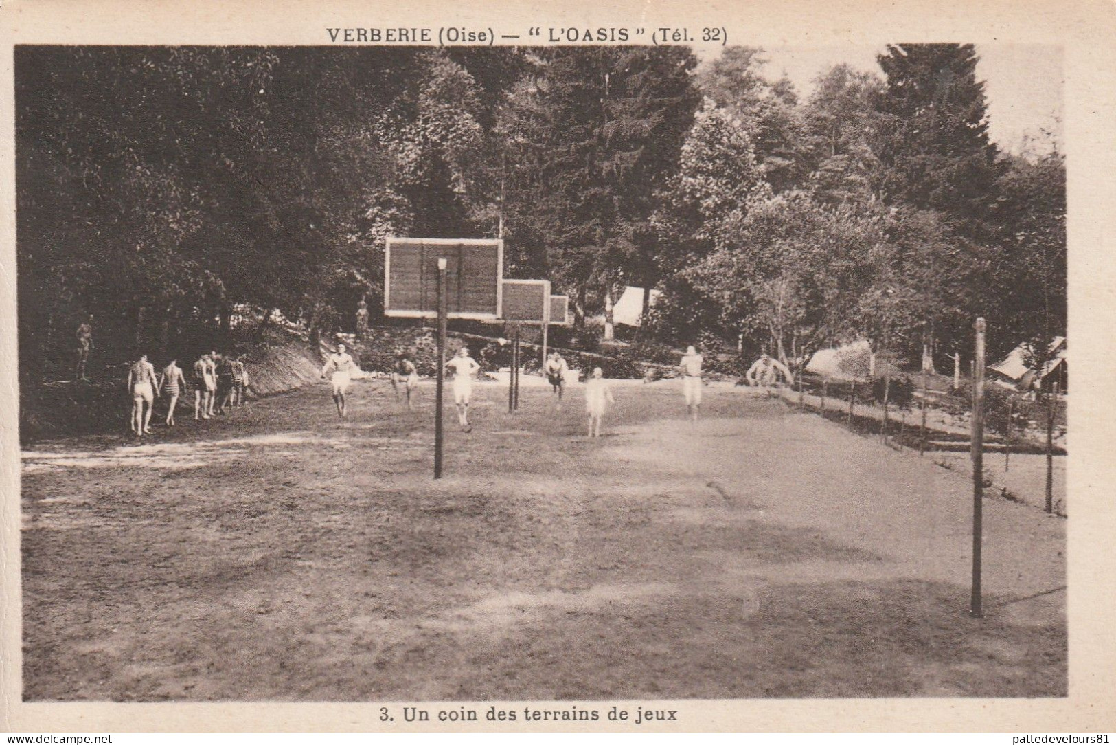 CPA (60) VERBERIE "l'Oasis" N° 3 Camp De Scout Scoutisme Un Coin De Terrains De Jeux Scouting - Scoutisme