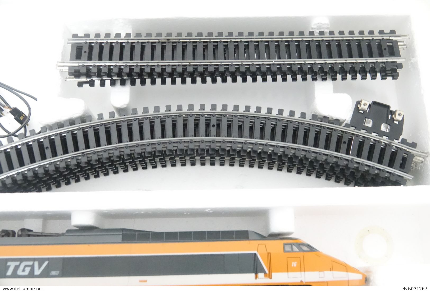 Lima Model Trains - Locomotive + Wagon Train Set : TGV With 2 Wagons Ref. 104408 - ULTRA RARE - HO - *** - Locomotieven