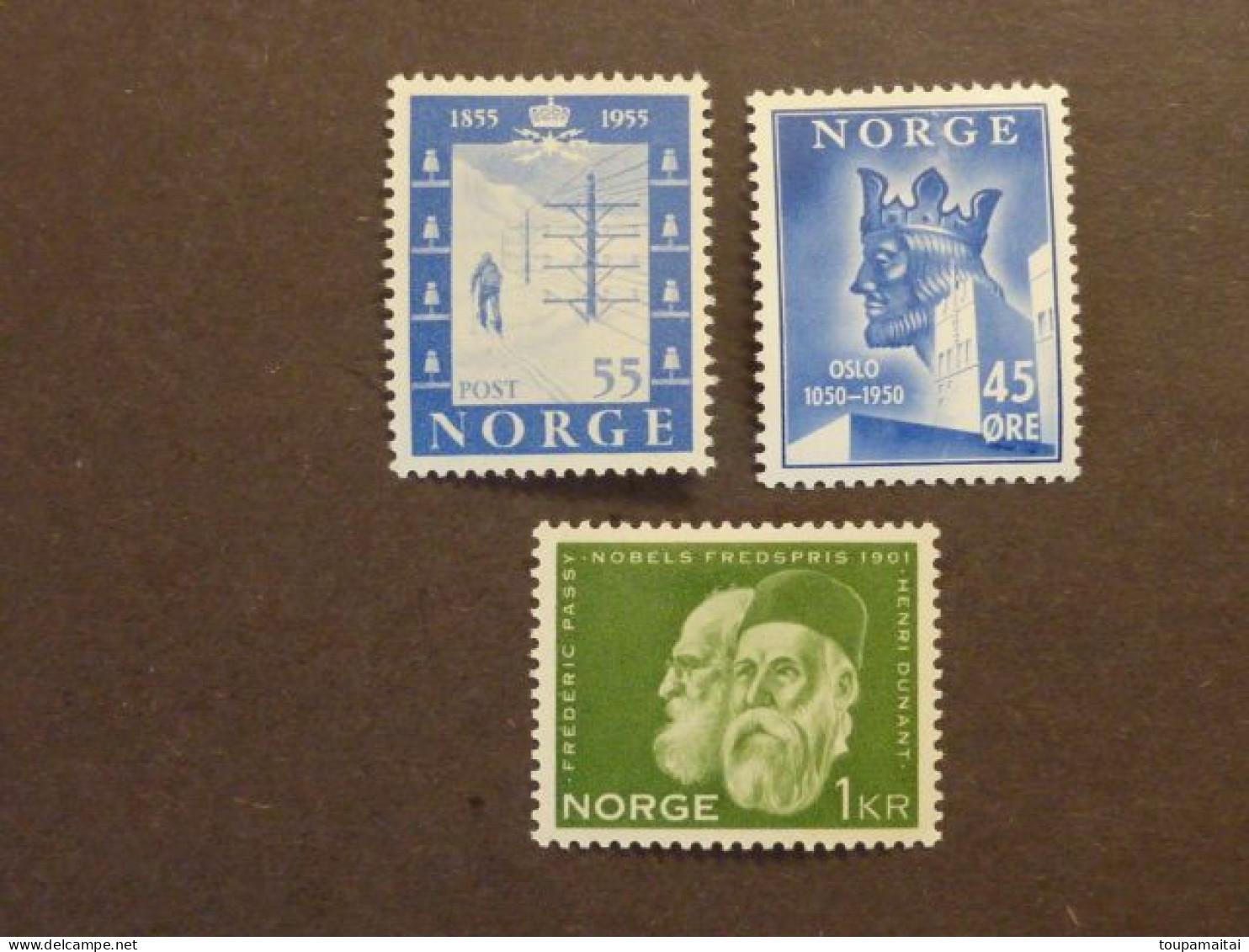 NORVEGE, Années 1949-1954-1961, YT N° 319-357-422 Neufs MH* - Ongebruikt