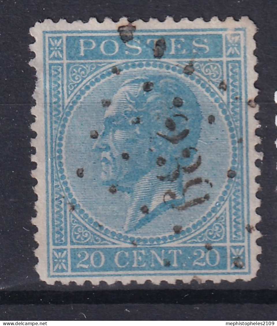 BELGIUM 1867 - Canceled - Sc# 19 - 1865-1866 Profile Left