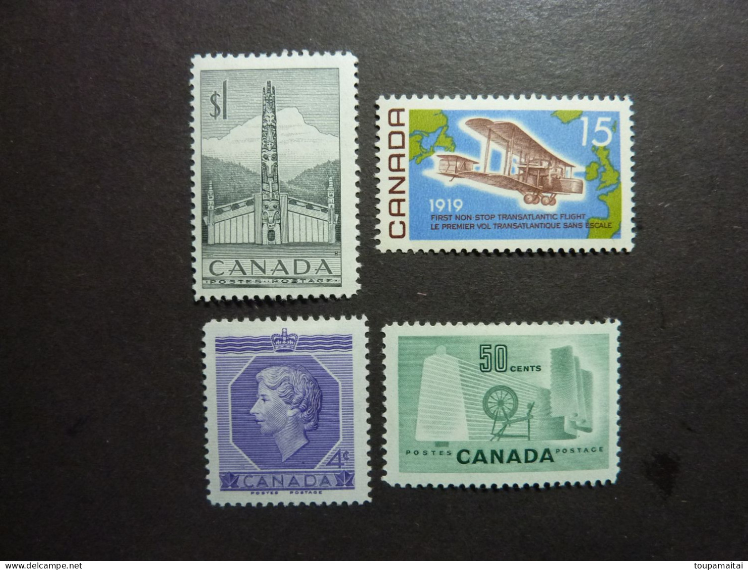 CANADA, Années 1952-1953-1969, YT N° 256 - 265 - 266 - 415 Neufs MH (cote 20,30 EUR) - Ungebraucht