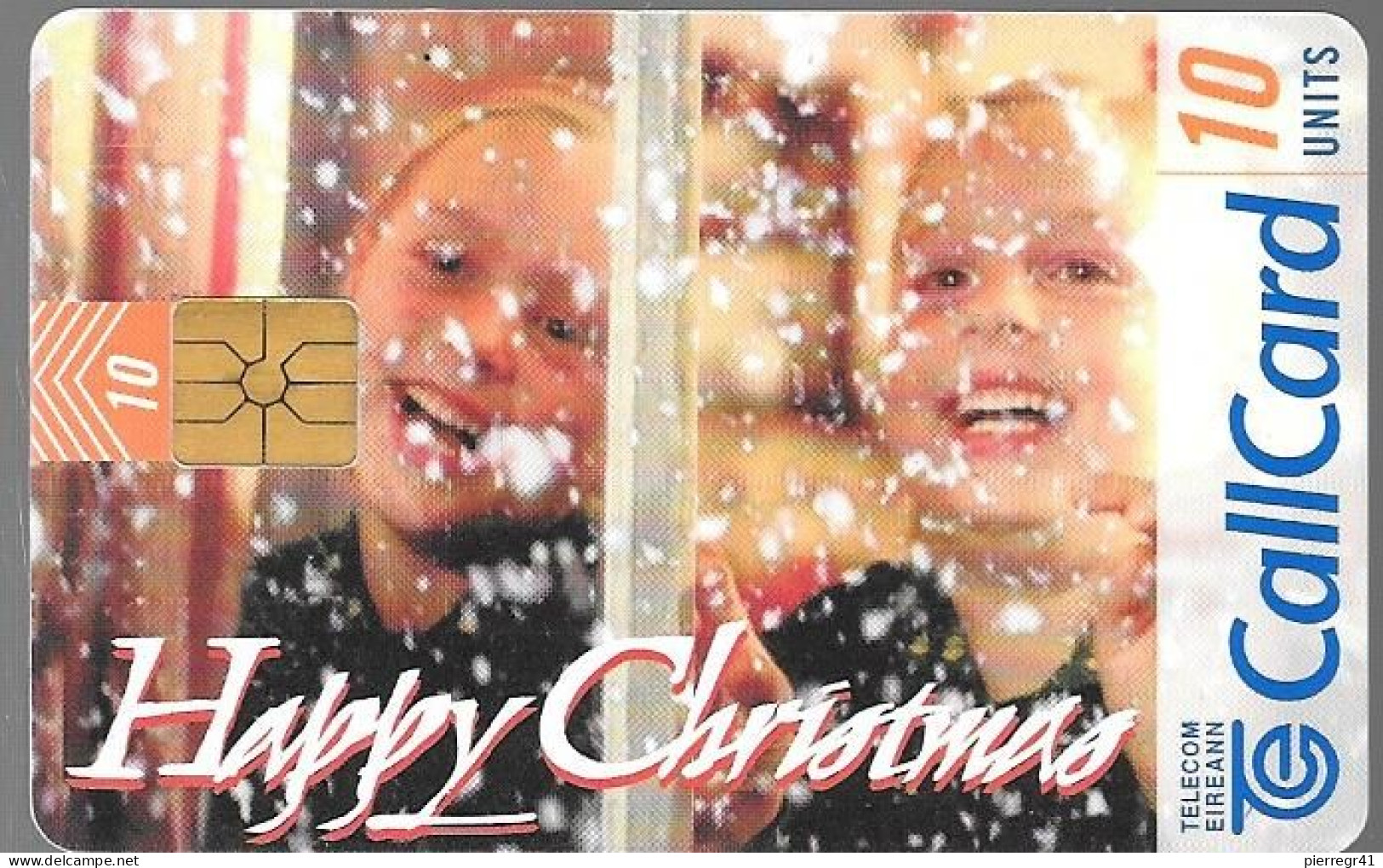 CARTE-PUCE-IRLANDE1994-10U-GemA- NOEL-HAPPY CHRISTMAS-TBE-RARE - Noel