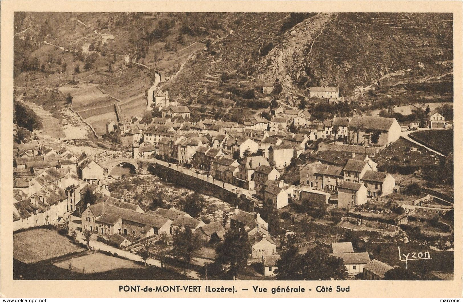 48 - PONT De MONT VERT - Vue Générale, Côté Sud - Le Pont De Montvert