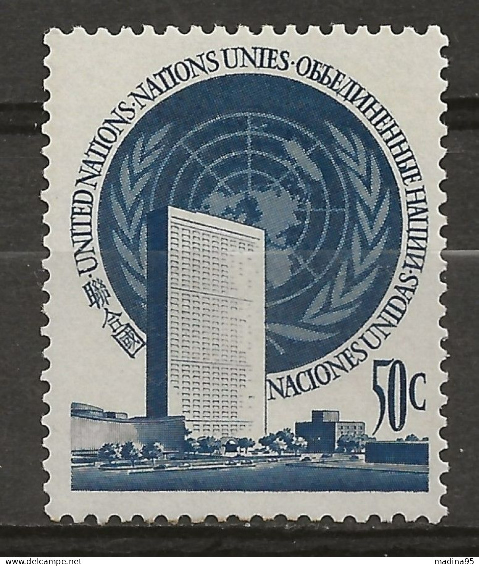 NATIONS-UNIES - NEW-YORK: **, N° YT 10, TB - Ungebraucht