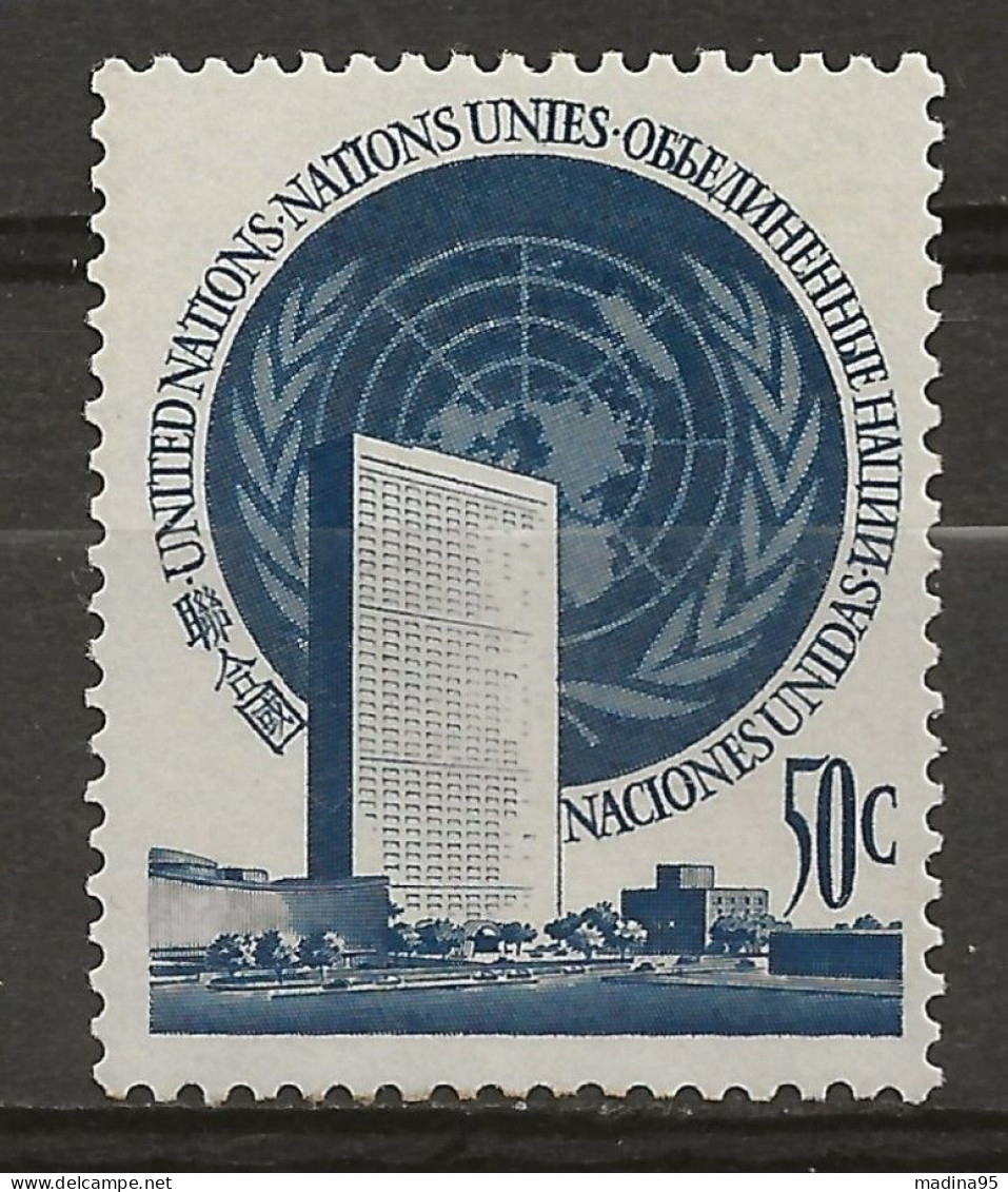 NATIONS-UNIES - NEW-YORK: **, N° YT 10, TB - Nuevos