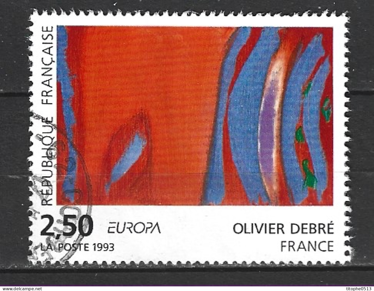 FRANCE. N°2797 Oblitéré De 1993. Oeuvre De Debré. - 1993