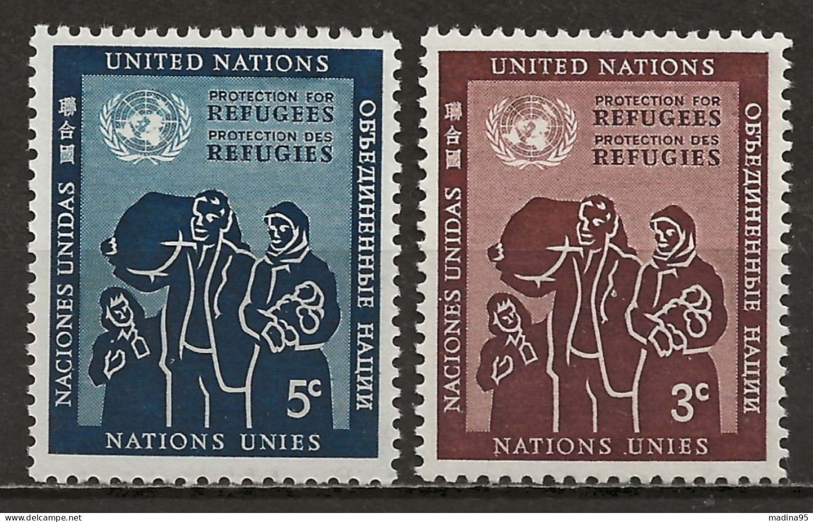 NATIONS-UNIES - NEW-YORK: **, N° YT 15 Et 16, TB - Neufs