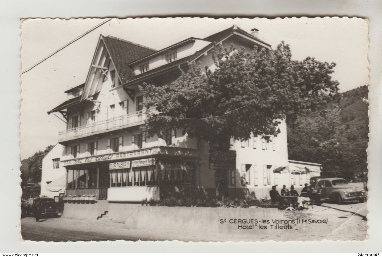 CPSM SAINT CERGUES (Haute Savoie) - Hôtel Des Tilleuls - Saint-Cergues