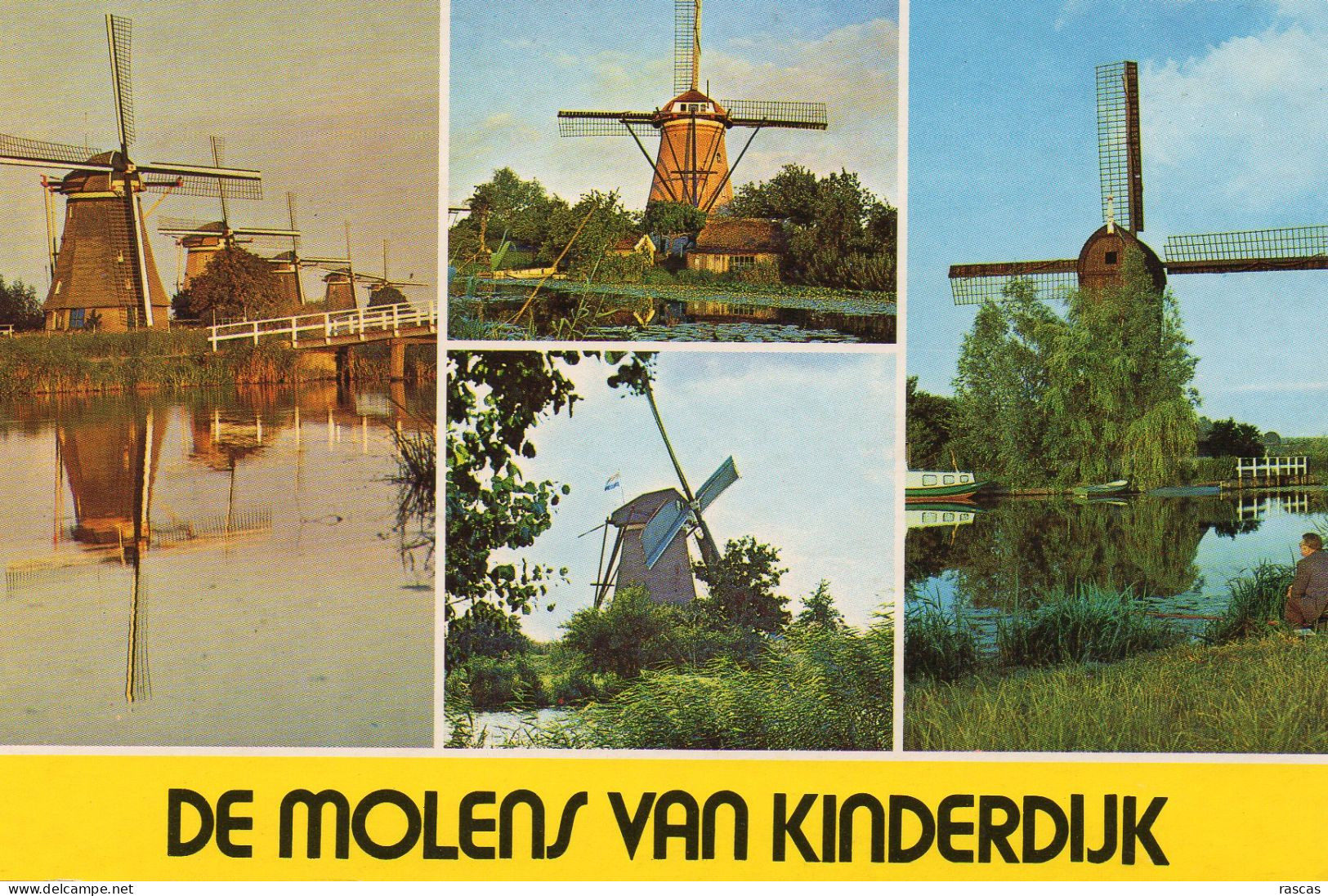 CPM - K - HOLLANDE - PAYS BAS - NEDERLAND - KINDERDIJK - DE MOLENS VAN KINDERDIJK - MOULINS A VENT - Kinderdijk