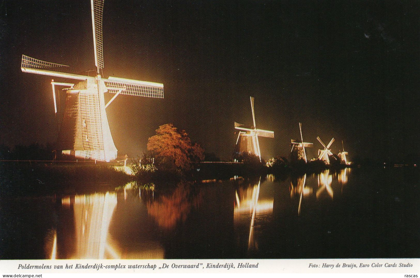 CPM - K - HOLLANDE - PAYS BAS - NEDERLAND - KINDERDIJK - POLDERMOLENS VAN HET KINDERDIJK-COMPLEX WATERSCHAP DE OWERWAARD - Kinderdijk