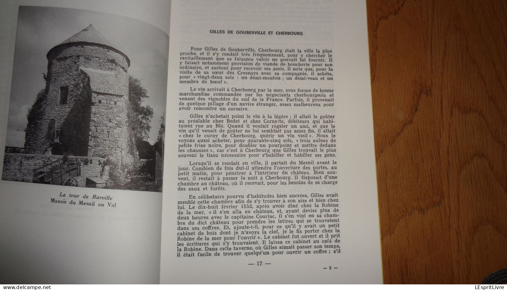 GILLES DE GOUBERVILLE Gentilhomme Campagnard Normand Régionalisme Cherbourg Cotentin Normandie Guerre Religion - Normandie