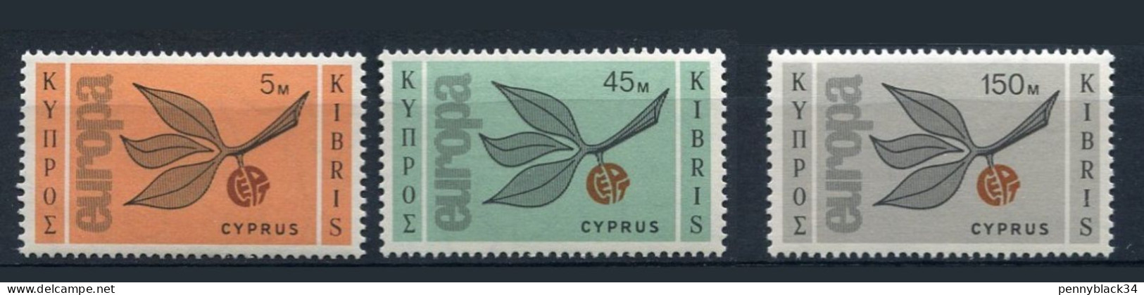 Chypre Cyprus 1965 Yvert 250/252 ** Europa Cept 1965 - 1965