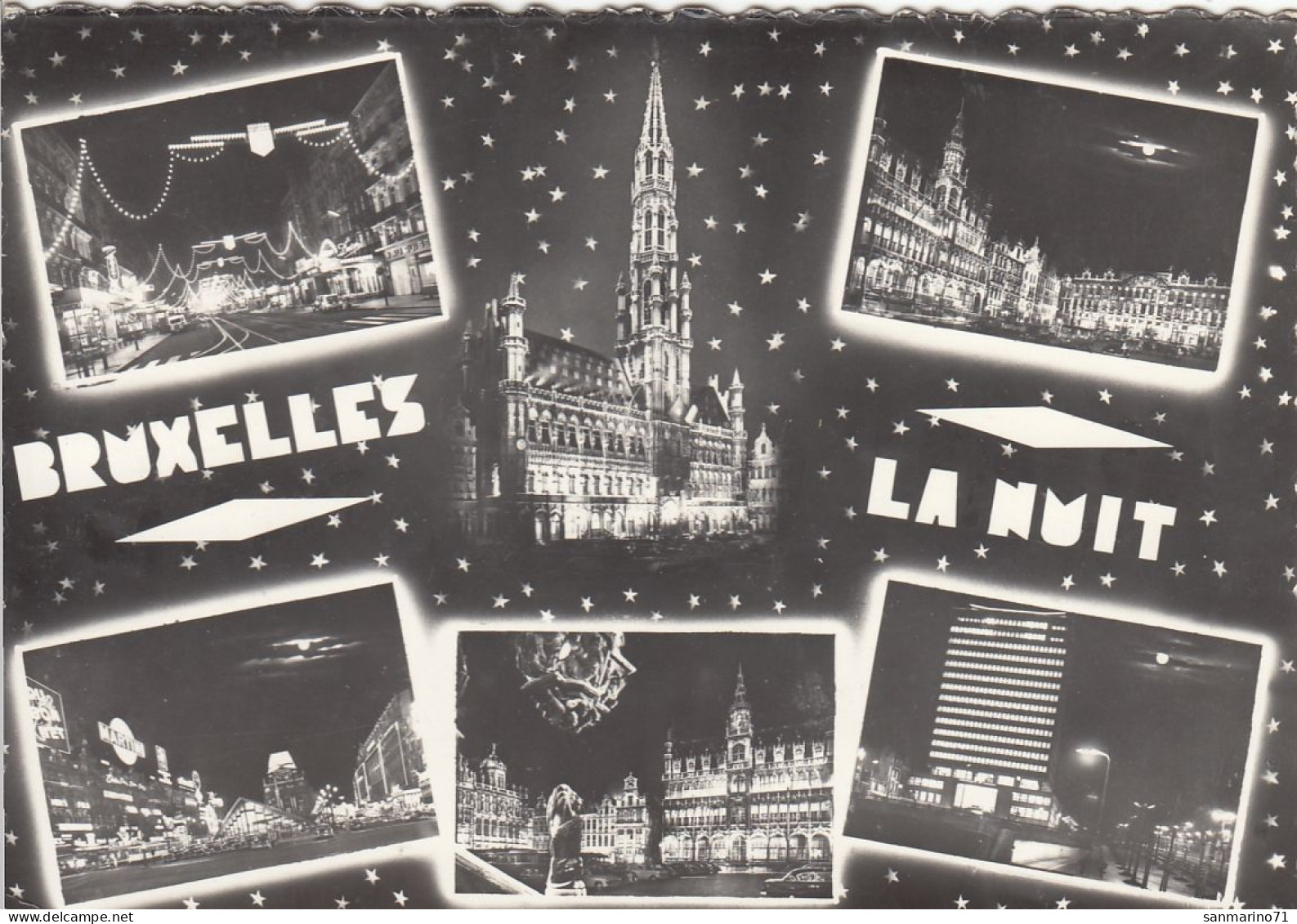 POSTCARD 565,Belgium,Bruxelles - Brüssel Bei Nacht