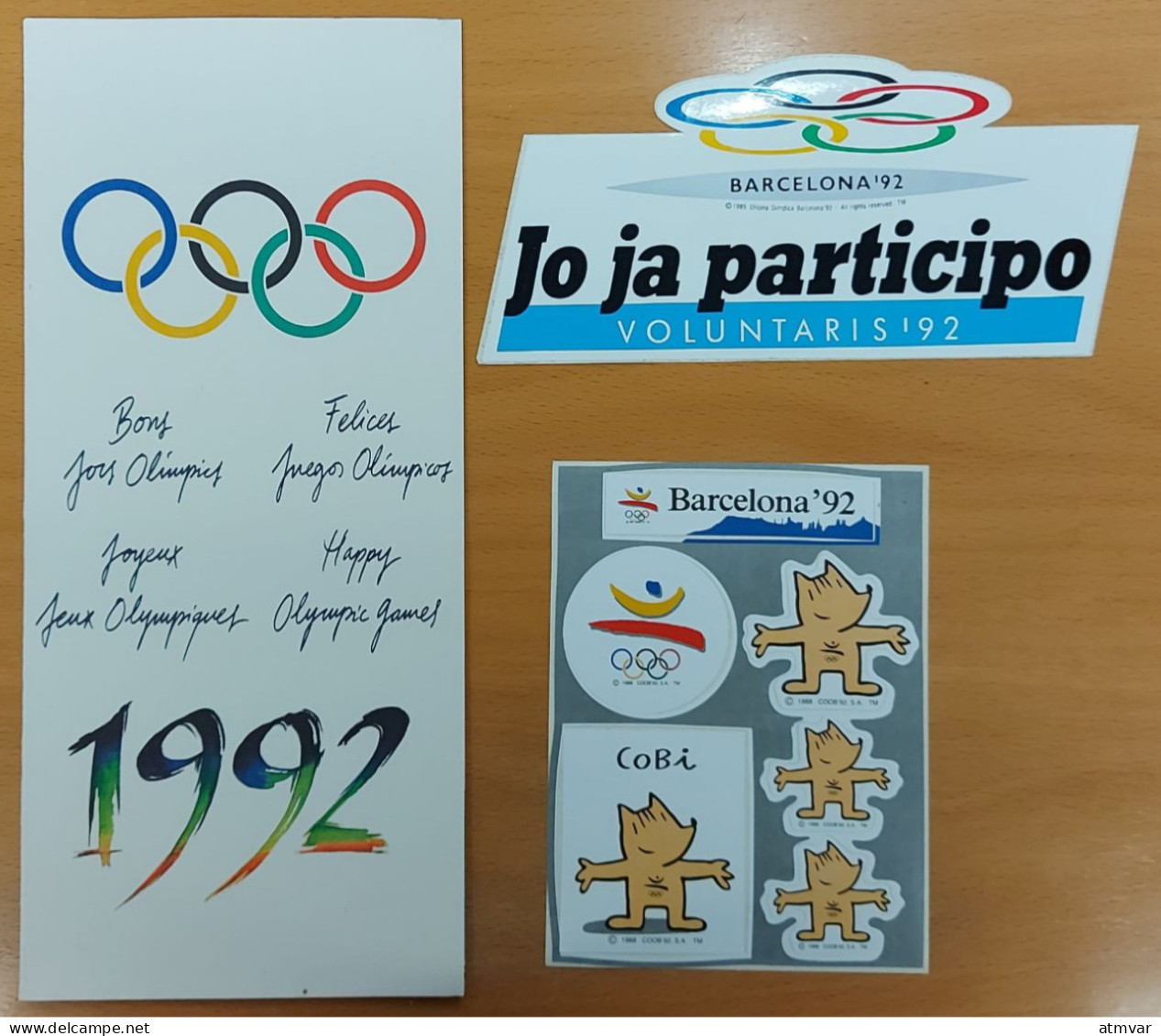 1992. Juegos Olímpicos / Olympic Games / Jeux Olympiques / Olympische Spiele - Barcelona '92 - Cobi, Adhesivos, Stickers - Otros & Sin Clasificación