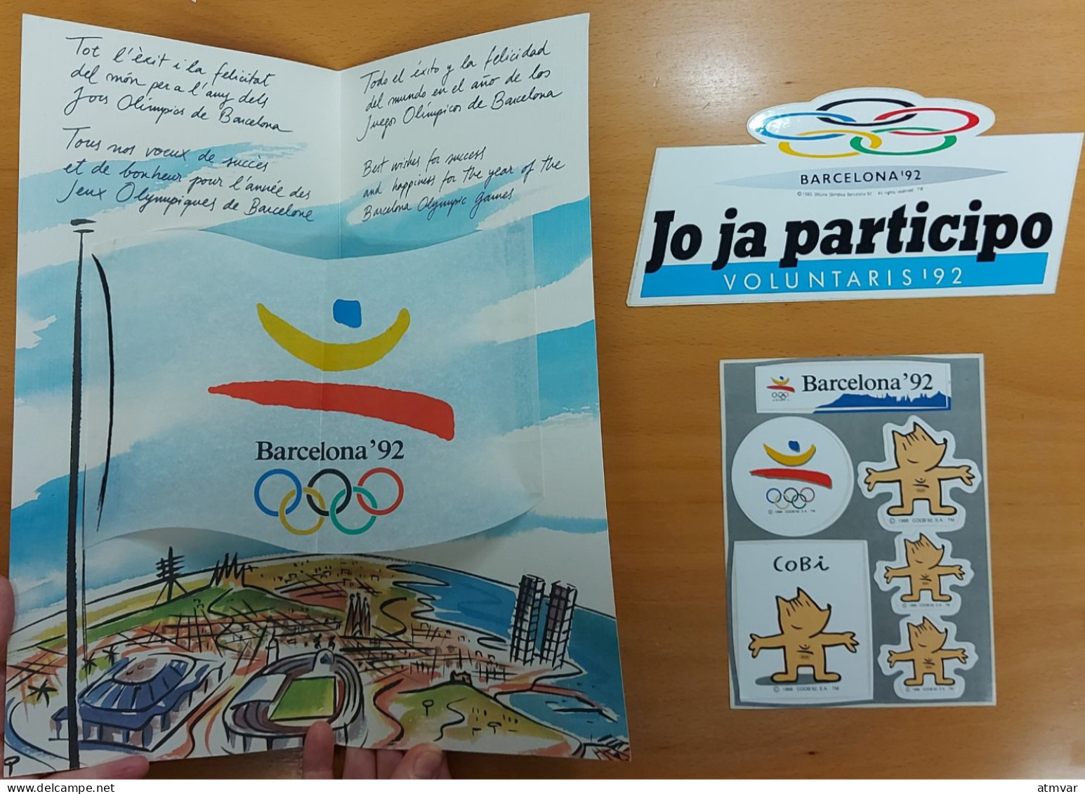 1992. Juegos Olímpicos / Olympic Games / Jeux Olympiques / Olympische Spiele - Barcelona '92 - Cobi, Adhesivos, Stickers - Andere & Zonder Classificatie