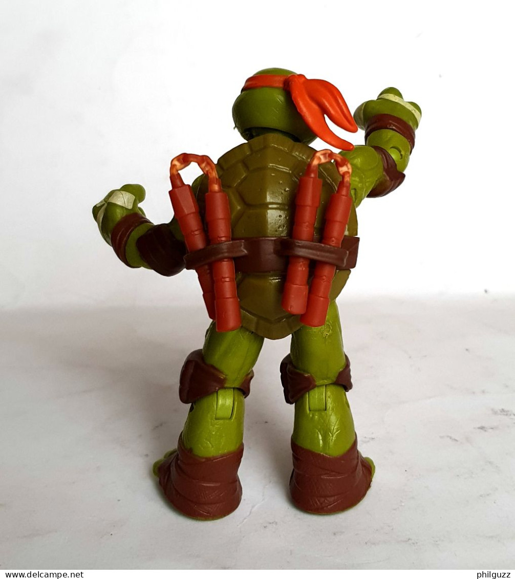 FIGURINE TEENAGE MUTANT NINJA TURTLES TORTUES NINJA PLAYMATES 2012 POE'S REVIEW MICHELANGELO - Tortues Ninja