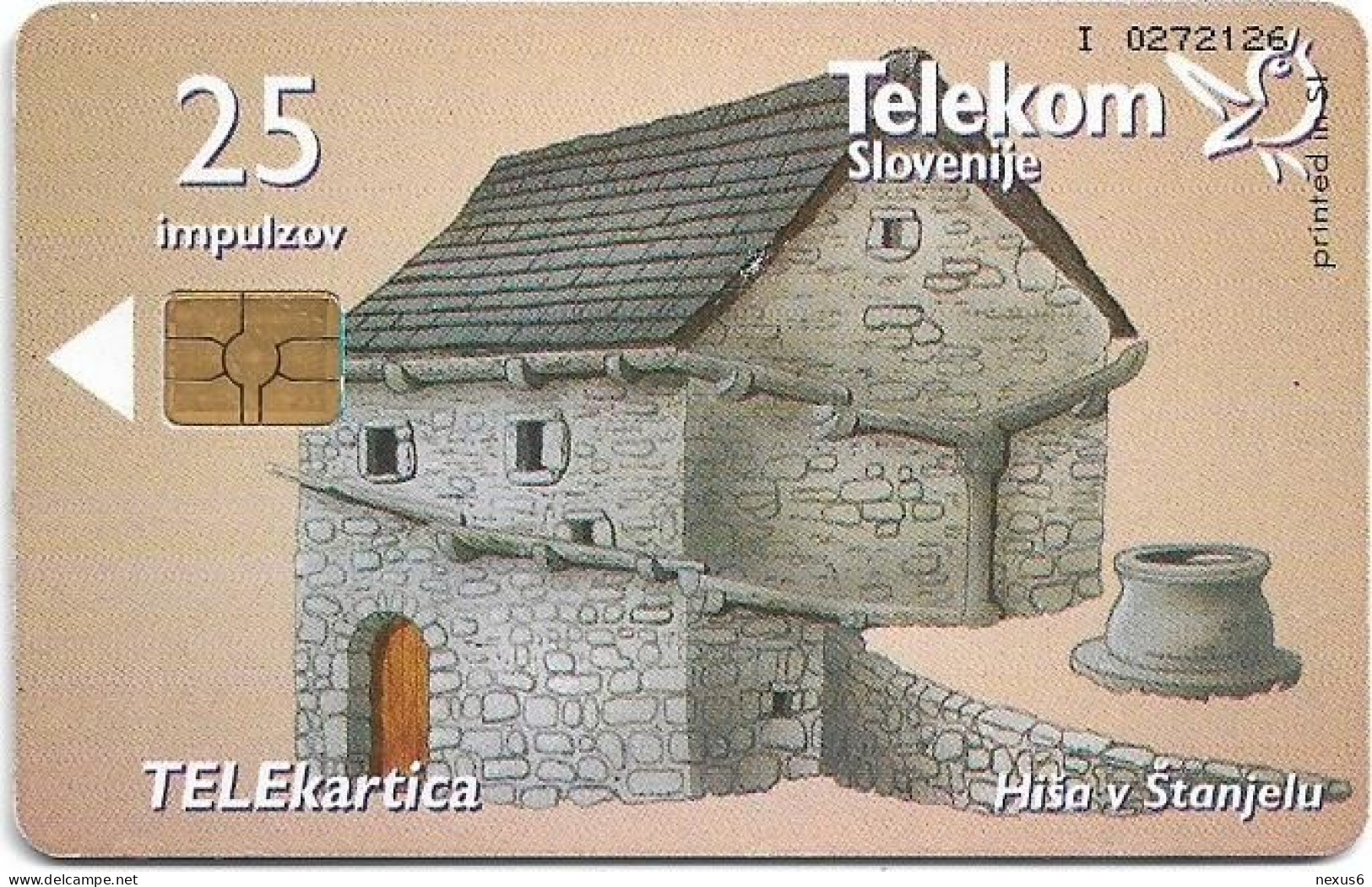 Slovenia - Telekom Slovenije - Houses - Hiša V Štanjelu, Gem5 Black, 12.1998, 25Units, 19.891ex, Used - Slowenien