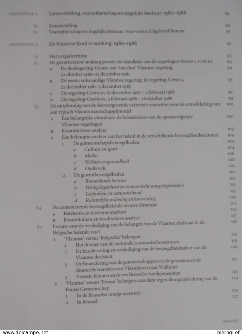DERTIG JAAR VLAAMS PARLEMENT door Martine Goossens / instelling politiek Vlaanderen Brussel volksvertegenwoordigers raad