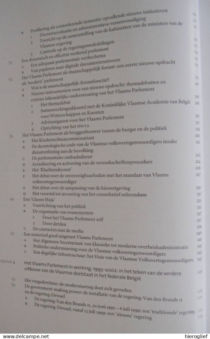 DERTIG JAAR VLAAMS PARLEMENT door Martine Goossens / instelling politiek Vlaanderen Brussel volksvertegenwoordigers raad