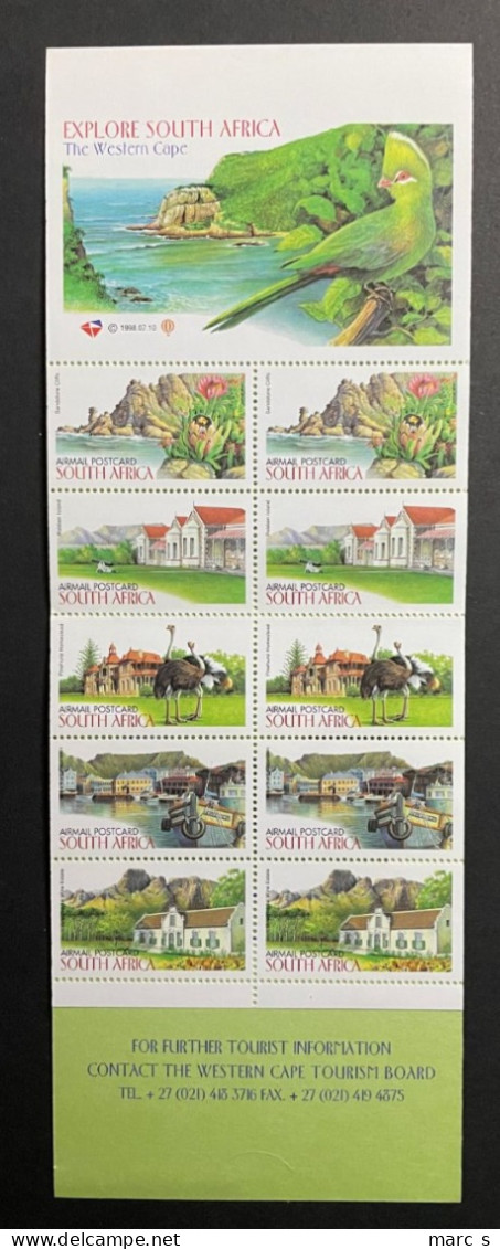 SOUTH AFRICA 1998 - NEUF**/MNH - Booklet Carnet Markenheftchen Mi 1124 / 1128 - LUXE - Libretti