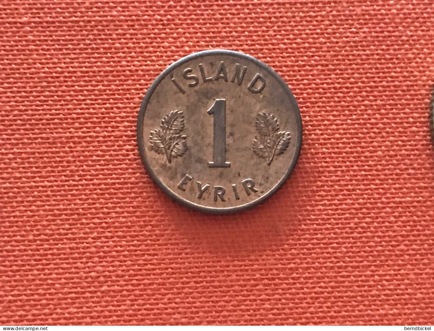 Münze Münzen Umlaufmünze Island 1 Aurar 1958 - Iceland