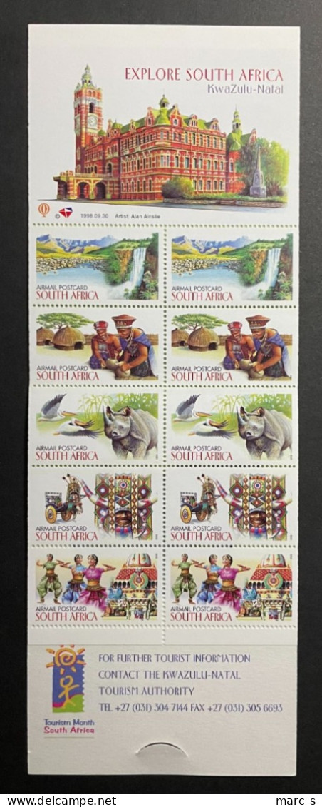 SOUTH AFRICA 1998 - NEUF**/MNH - Booklet Carnet Markenheftchen Mi 1129 / 1133 - LUXE - Booklets