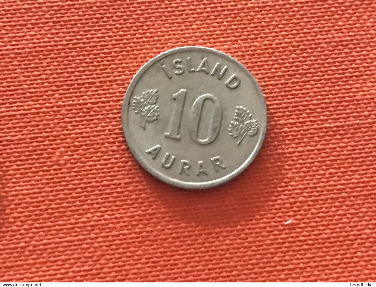 Münze Münzen Umlaufmünze Island 10 Aurar 1966 - Iceland