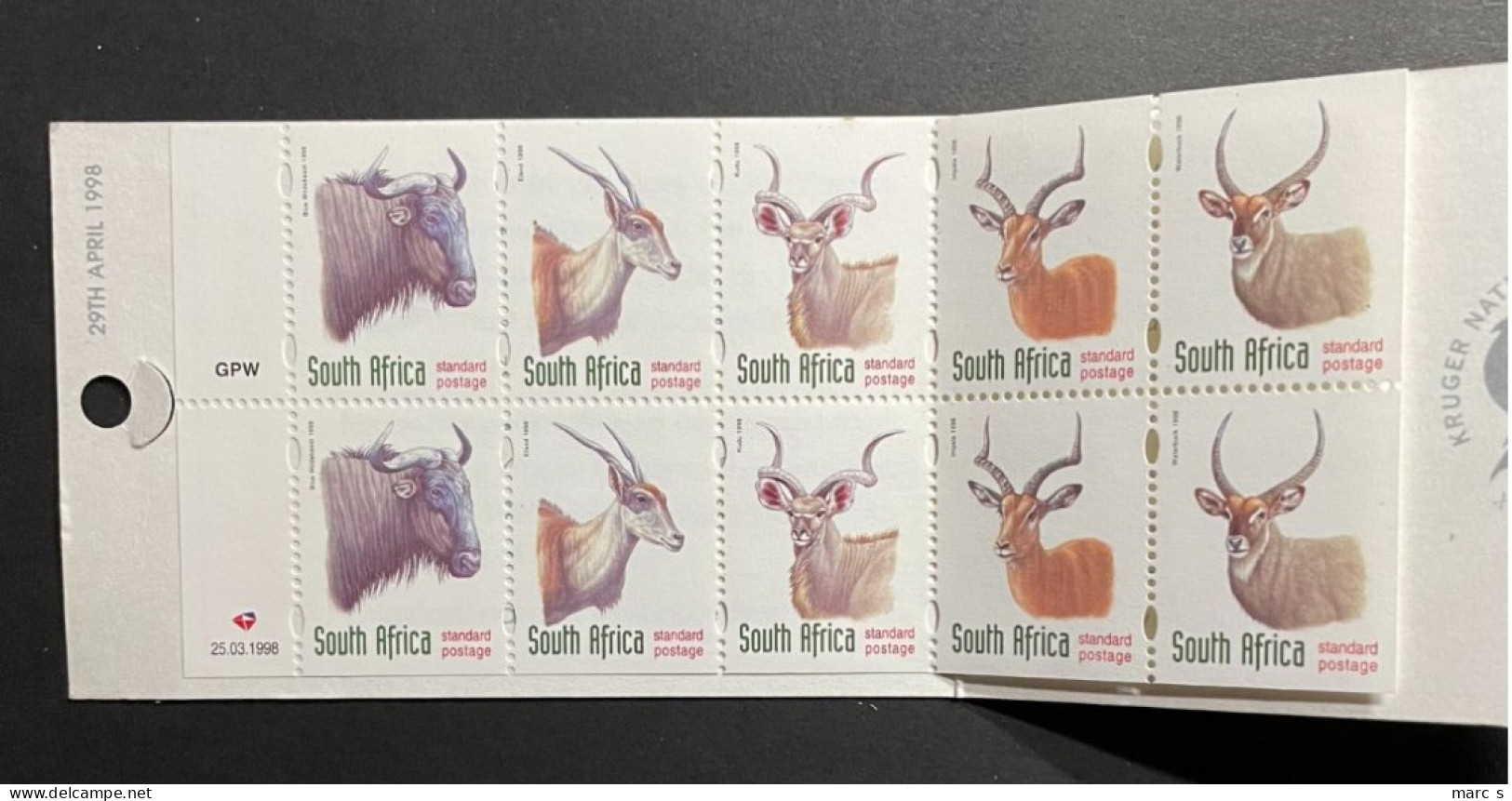 SOUTH AFRICA 1998 - NEUF**/MNH - Booklet Carnet Markenheftchen Mi 1124 / 1128 - LUXE - Postzegelboekjes