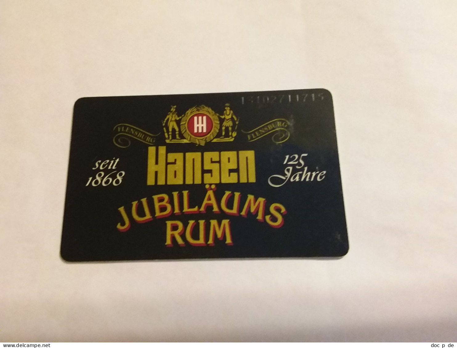 Germany - K 1476 10/93 Hansen Jubiläums Rum Drink - K-Serie : Serie Clienti