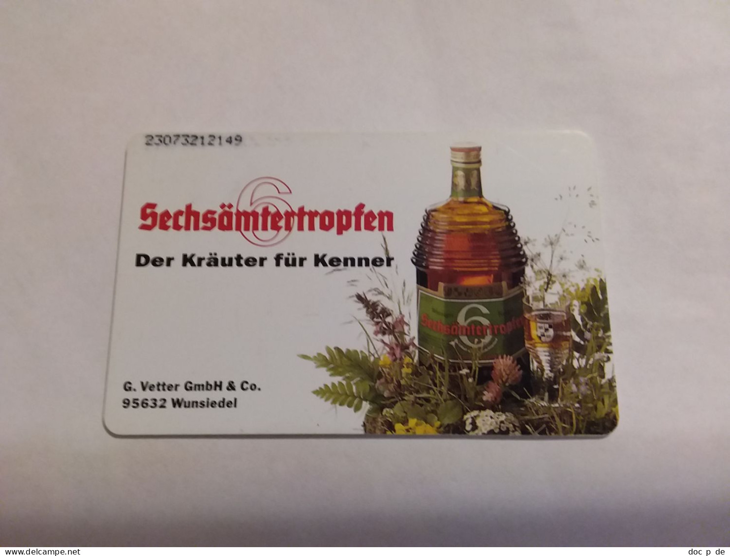 Germany - K 780 07/93 Sechsämtertropfen  Drink - K-Serie : Serie Clienti