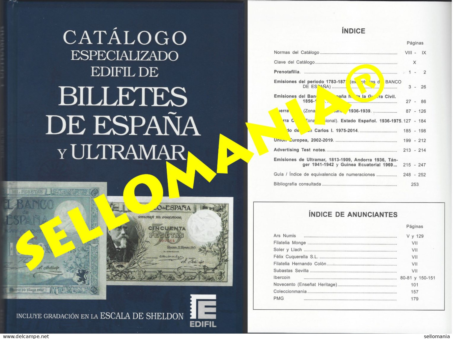 CATALOGO ESPECIALIZADO EDIFIL BILLETES ESPAÑA Y ULTRAMAR EDICION 2023 TC24273 - Livres & Logiciels