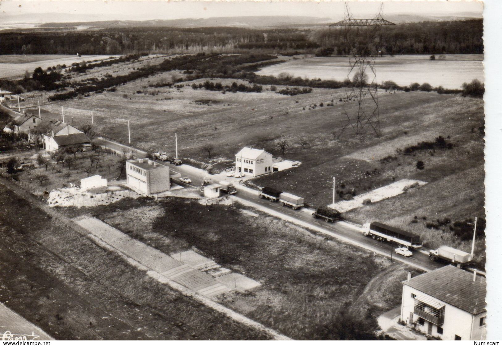 Creutzwald Vue Aérienne Poste Frontière Douanes - Creutzwald