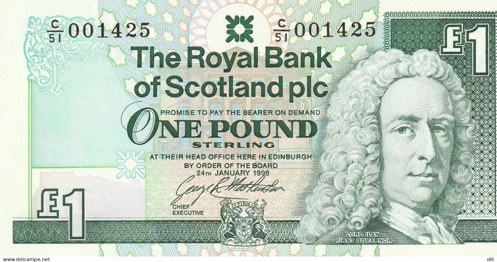 Scotland 1 Pound 1997 P-351 UNC - 1 Pond