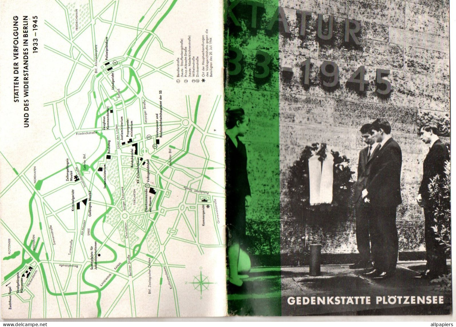 Gedenkstatte Plotzensee Neuauflage 1967 - 25 Pages - 5. Guerre Mondiali