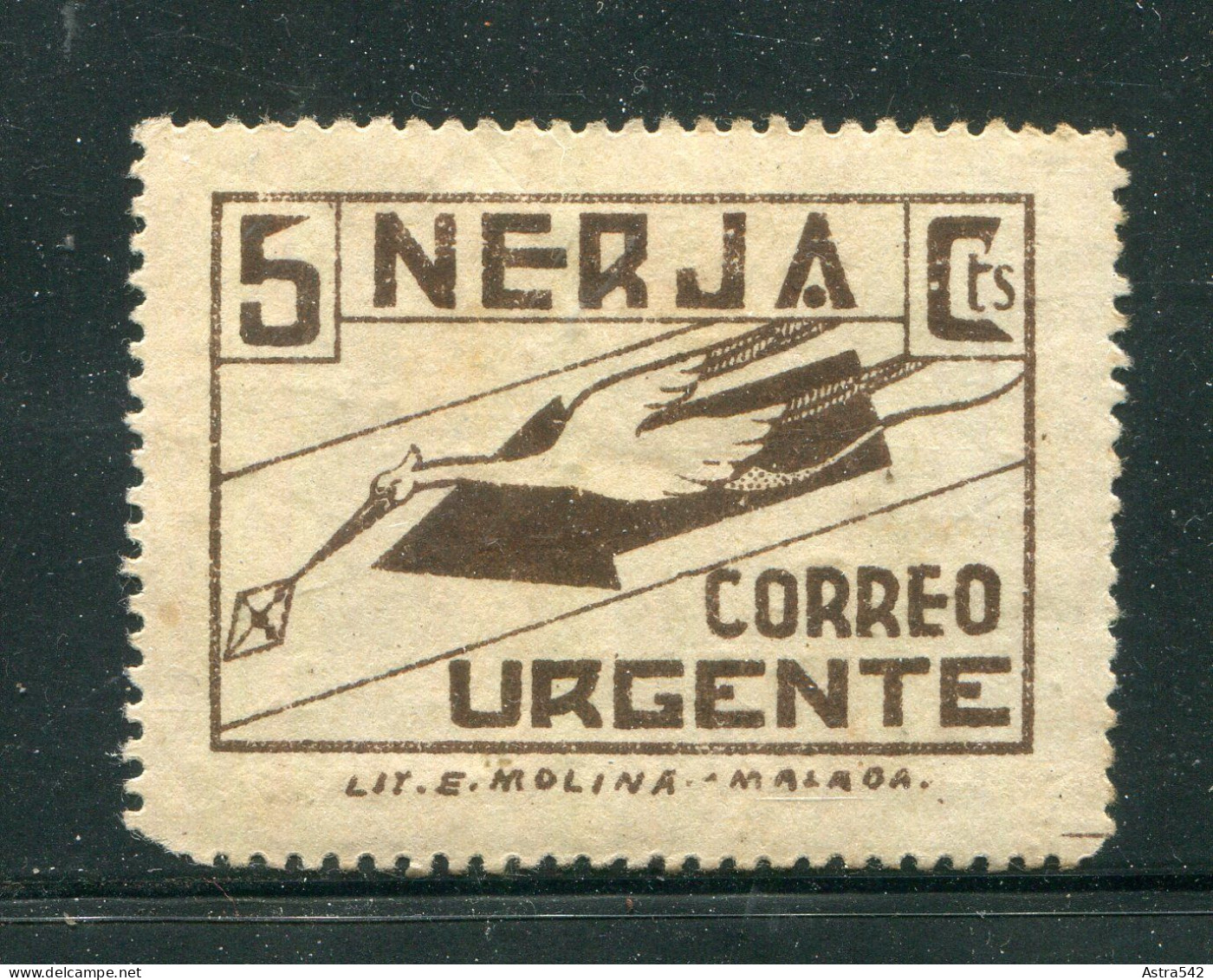 "SPANIEN" Lokalausgabe Nerja "Correo Urgente 5 Cts." * (1185) - Altri & Non Classificati