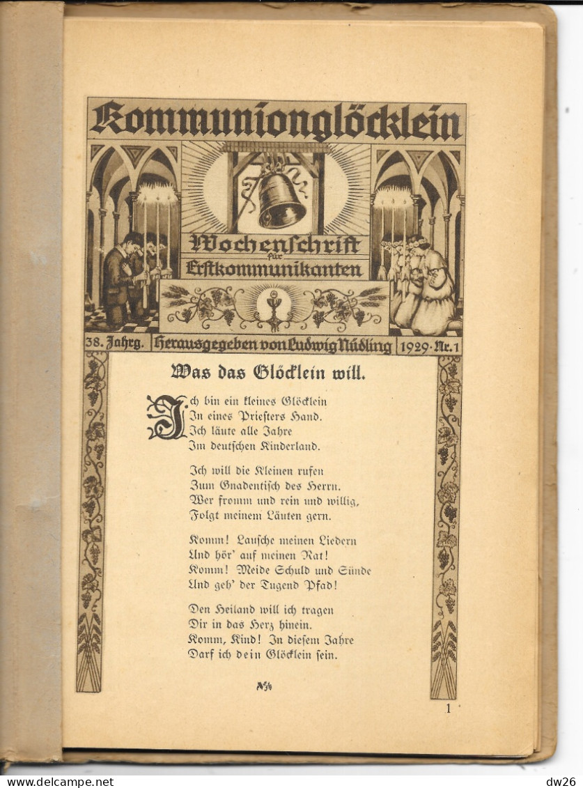 Religion - Kommunionglöcklein 1929: Leben Und Tod Christi - Cloche De Communion (Vie Et Mort Du Christ) - Cristianesimo