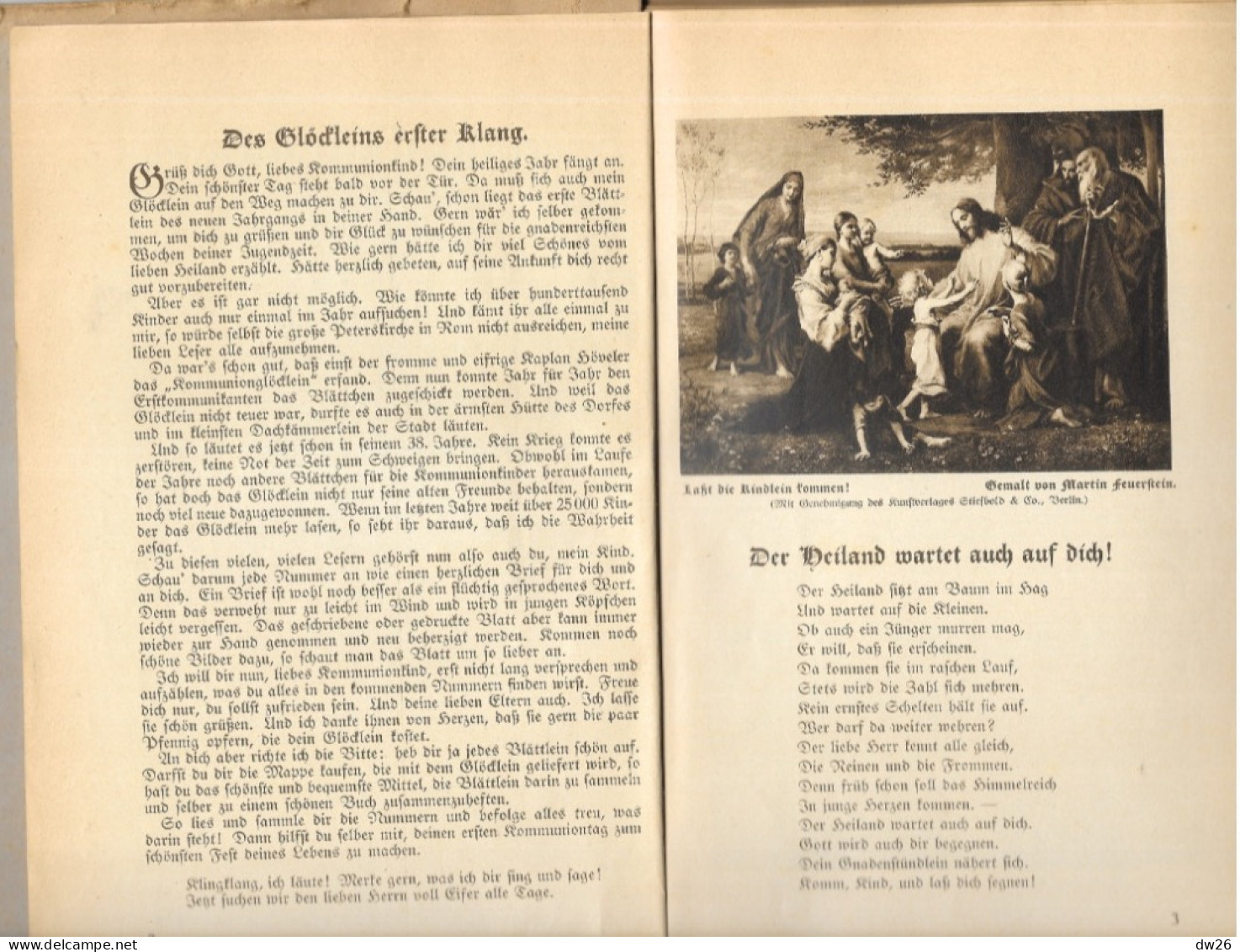 Religion - Kommunionglöcklein 1929: Leben Und Tod Christi - Cloche De Communion (Vie Et Mort Du Christ) - Cristianismo