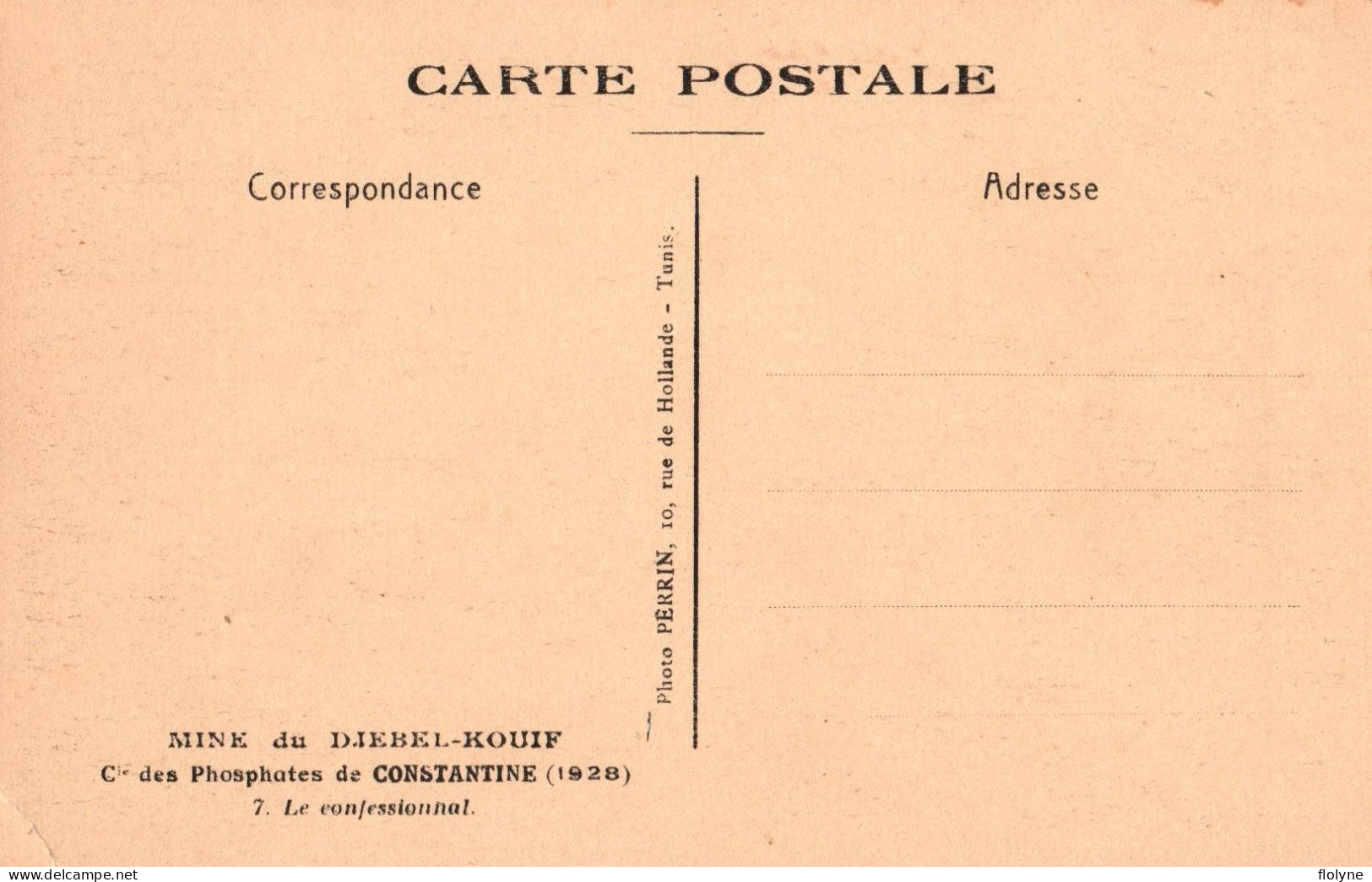 constantine - série de 17 cpa - Mine du DJEBEL KOUIF , compagnie des phosphates - 1928 - algérie algeria