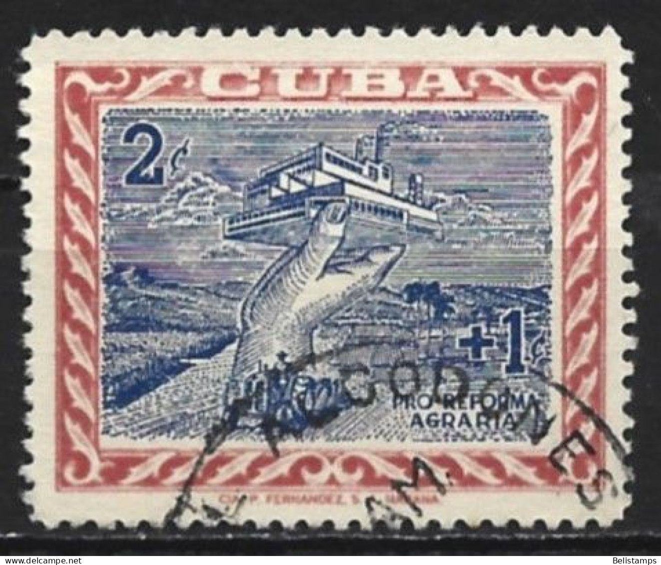 Cuba 1953. Scott #B3 (U) Agriculture Supporting Industry  (Complete Issue) - Oblitérés