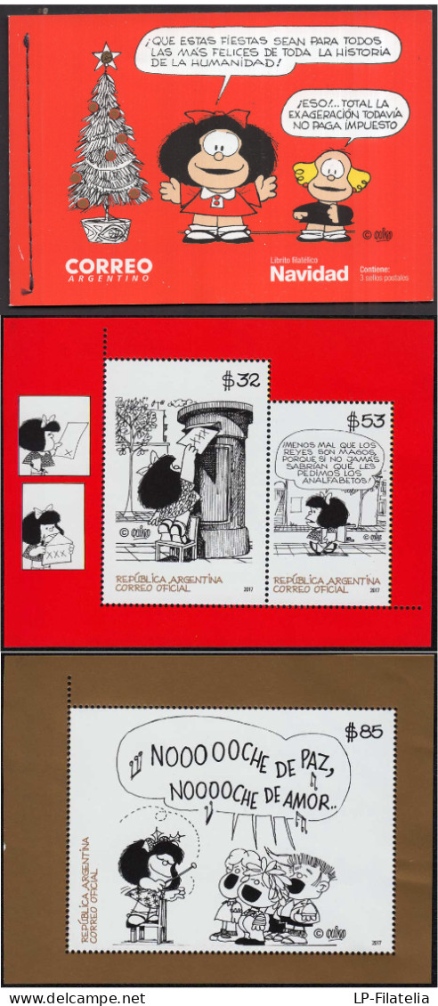 Argentina - 2017 - Carnet Mafalda - Navidad. - Unused Stamps