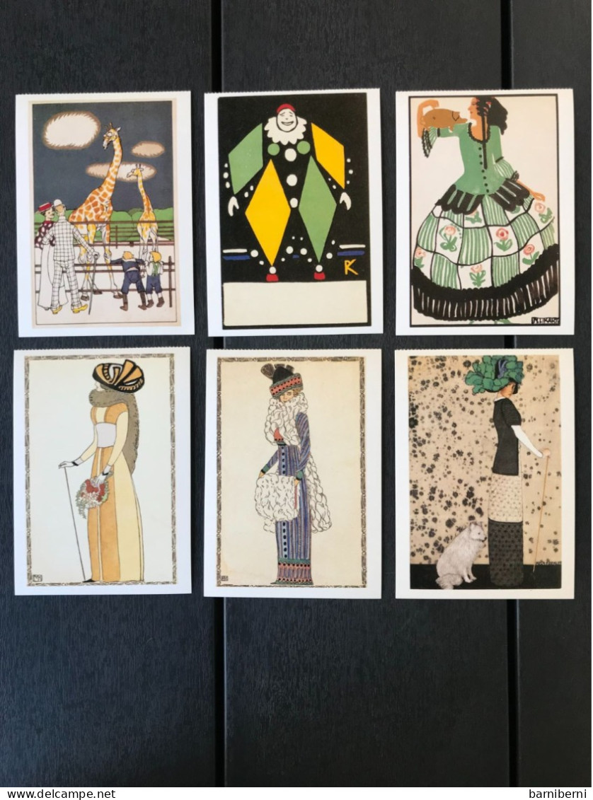 Wiener Werkstaette 25 Cartes Postales Reproduction . Edition Moderne De Magna Books. The Viena Postcard Collection - Wiener Werkstaetten