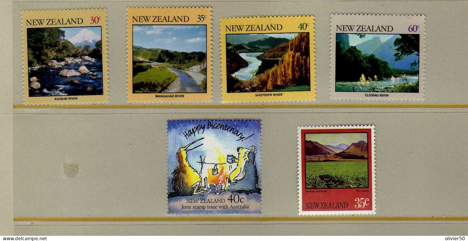 Nouvelle-Zelande -  Paysages - Bicentenaire -Neufs** - MNH - Neufs